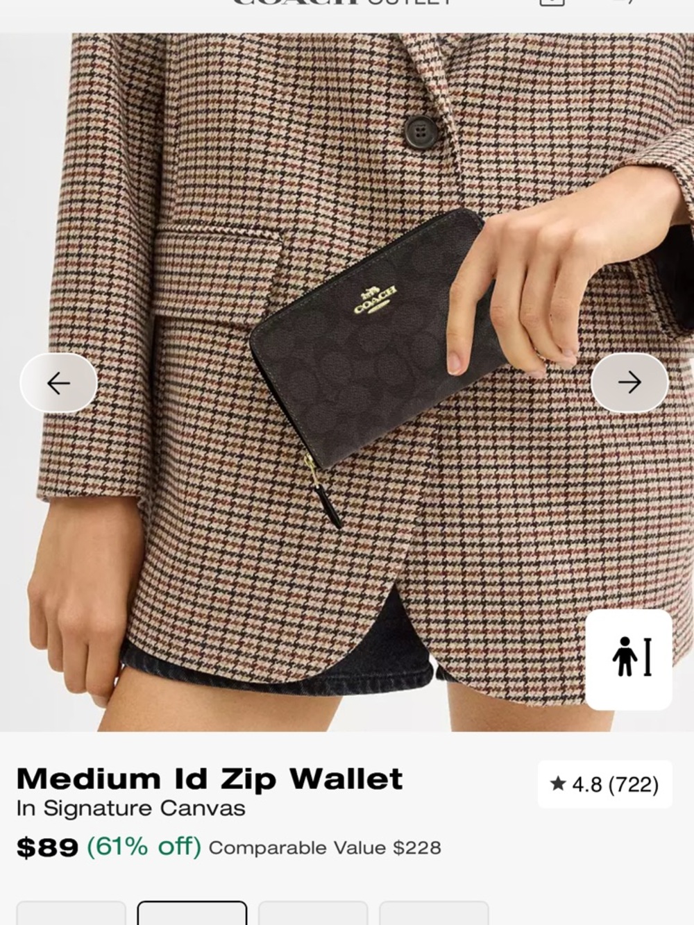 Coach Medium Id Zip Wallet - Picture 14 of 14